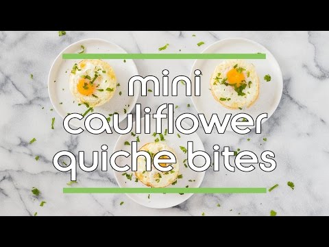 Mini Cauliflower Quiche Bites 