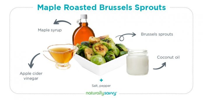 maple roasted brussel sprouts