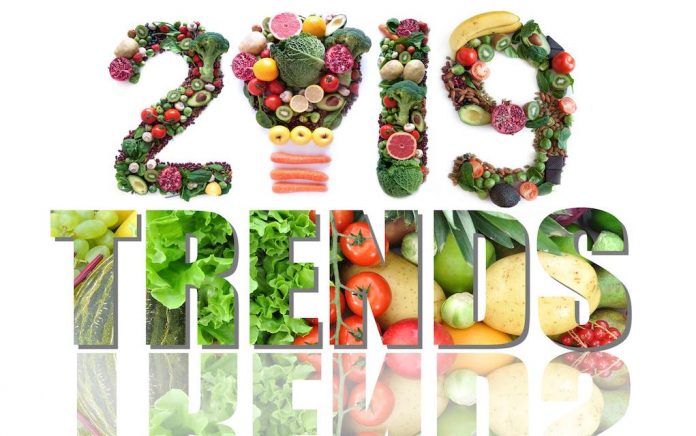 2019 trends made of fruits and vegetables