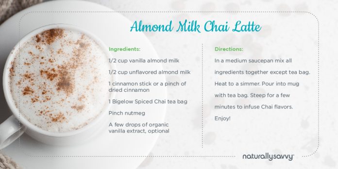 Almond Milk Chai Tea Latte