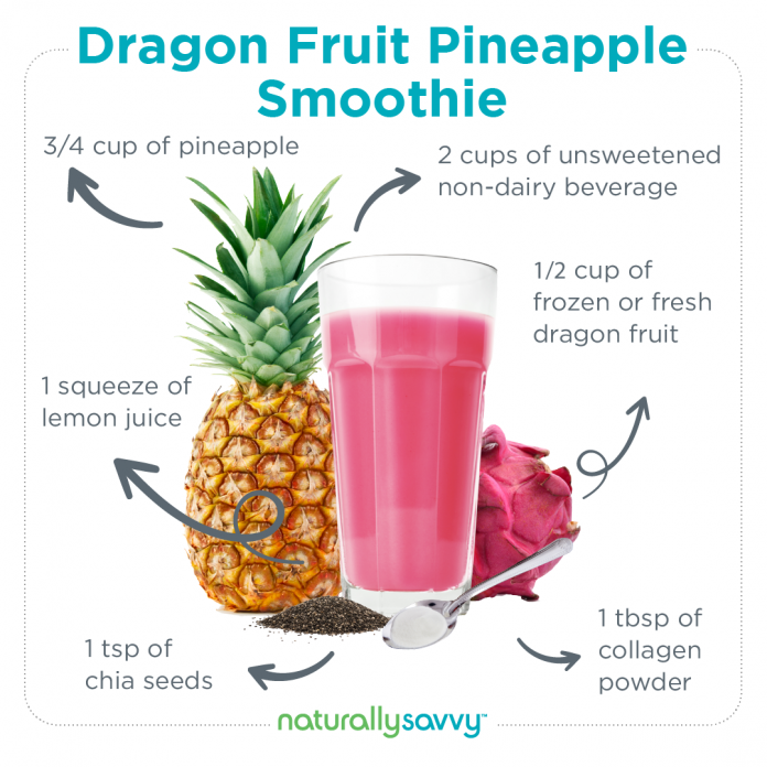 dragonfruit pineapple smoothie