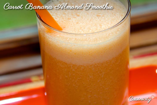 Carrot Banana Almond Smoothie 2