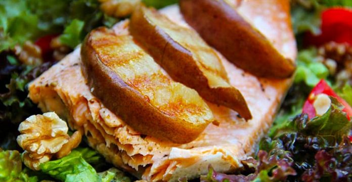 Arctic Char Recipe with Grilled Pear 