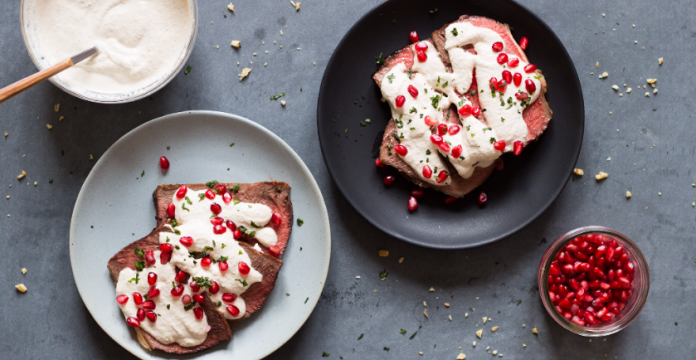 Holiday Roast with Walnut Sauce 