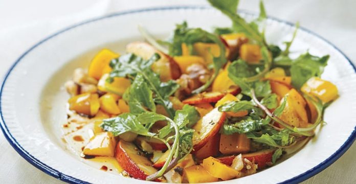 Magical Peach and Arugula Salad Recipe 