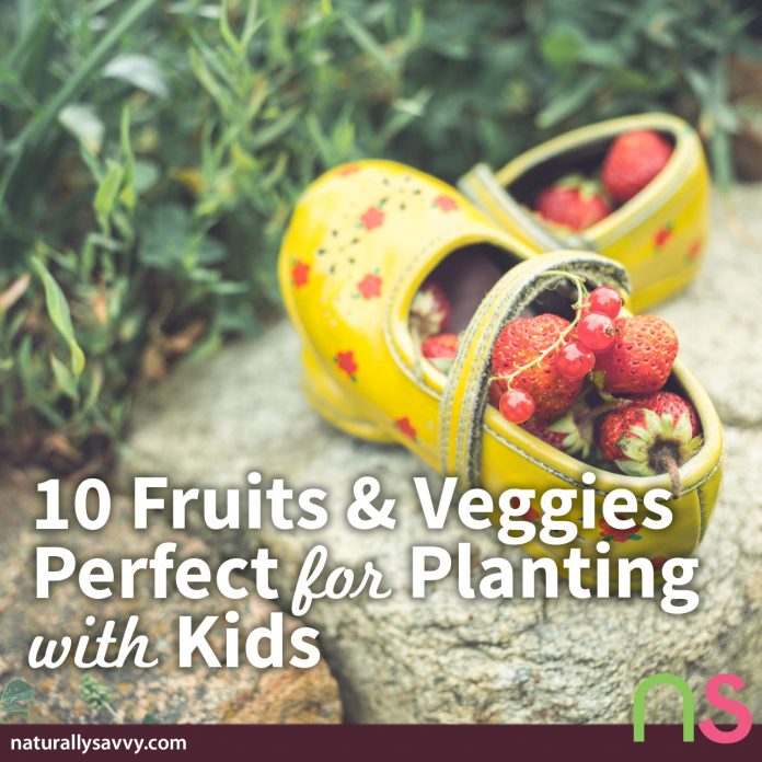 10 Fruits and Veggies Perfect for Planting with Kids 