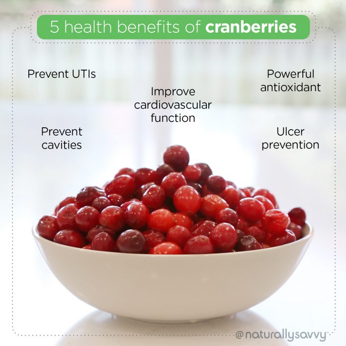 5 health benefits of cranberries