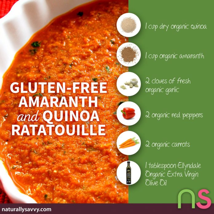 Gluten-Free Amaranth and Quinoa Ratatouille Recipe 