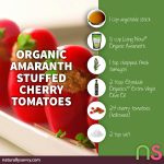 Organic Amaranth Stuffed Cherry Tomatoes Recipe Organic Amaranth Stuffed Cherry Tomatoes Recipe
