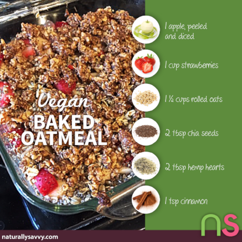 Vegan Baked Oatmeal 