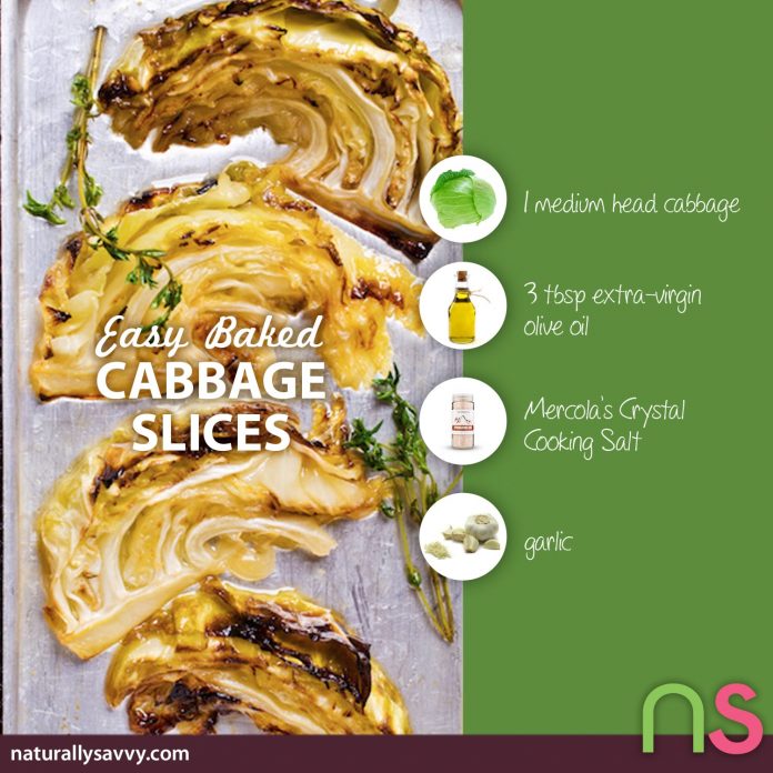 Easy Baked Cabbage Slices 