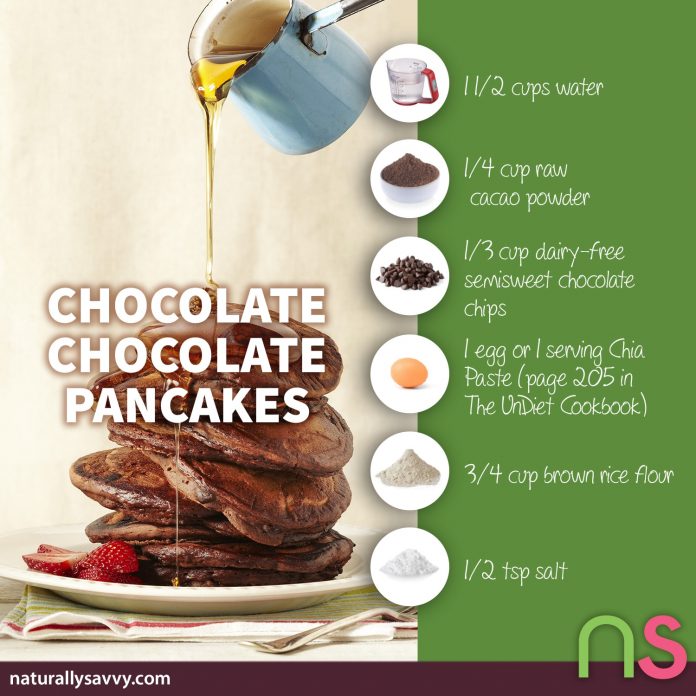 Chocolate, Chocolate: Say It Twice Pancakes Recipe 