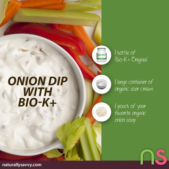 Onion Dip Recipe with Bio-K+ 