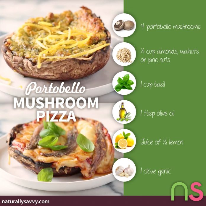 Portobello Mushroom Pizza 