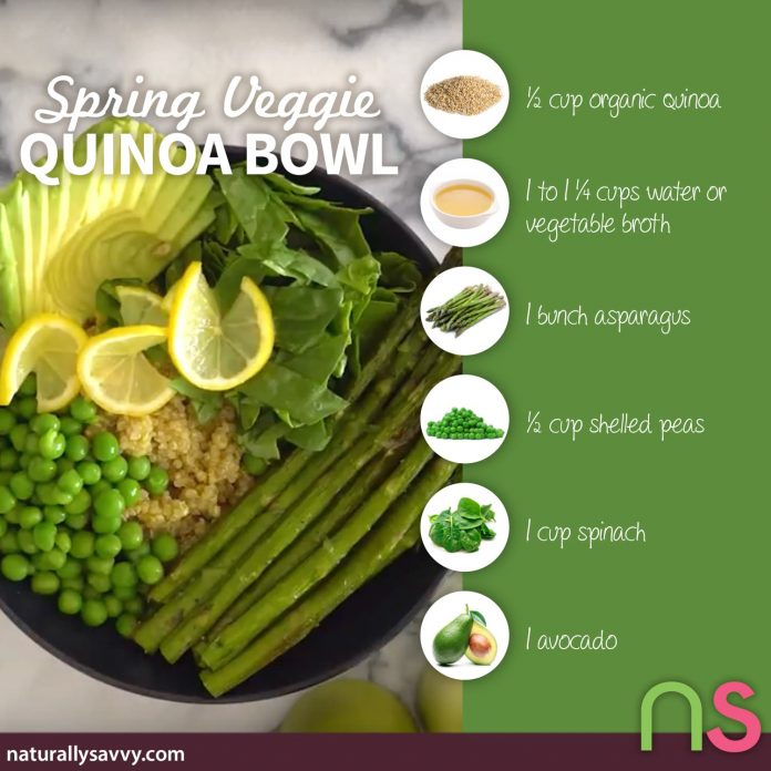 Spring Veggie Quinoa Bowl 