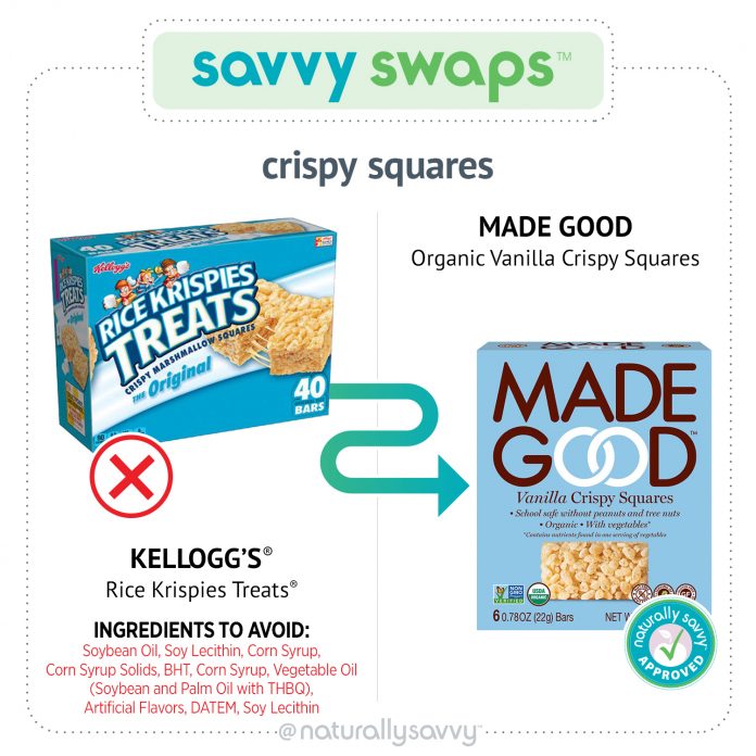 Savvy Swaps Crispy Squares