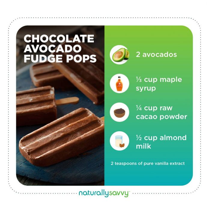 chocolate avocado fudge pops