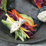 Sunrise Nori Wraps Recipe with Spicy Tahini Drizzle Sunrise Nori Wraps Recipe with Spicy Tahini Drizzle