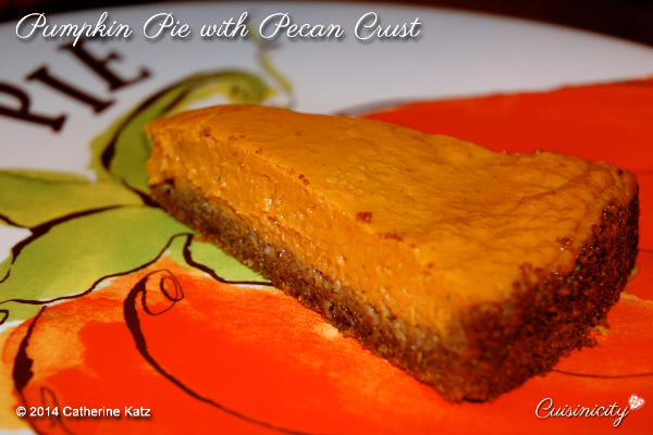 Pumpkin Pie with Pecan Crust 2