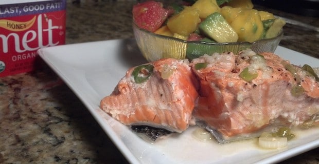 Grilled Salmon Recipe with Honey Melt 