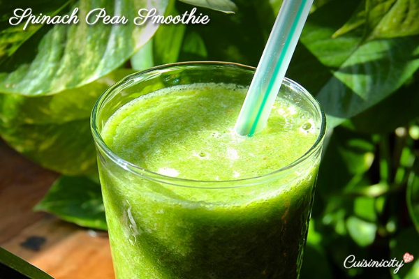 Spinach Pear Smoothie 2