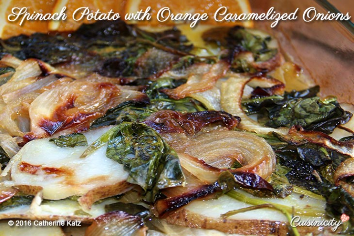 Spinach Potato with Orange Caramelized Onions 3