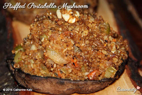 Bulgur Two Ways: Tabbouleh Salad and Stuffed Portobello 3