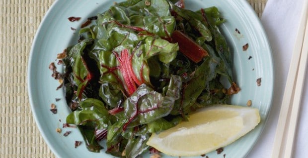 Sautéed Swiss Chard Recipe with Garlic, Lemon and Tamari 