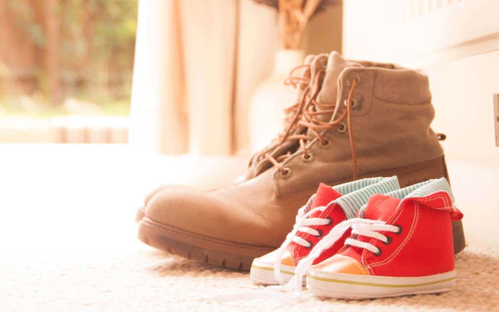 wearing shoes in the house