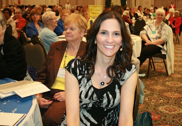 Andrea as the main speaker at the Catholic Women's League Annual Convention