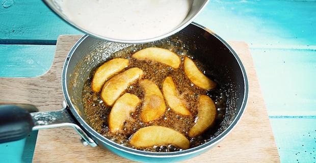 Sauteed Apples Recipe with Maple-Yogurt Topping 