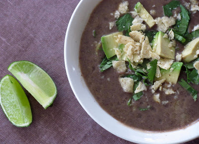 Black Bean Tortilla Soup 