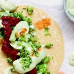 Broccoli Tacos with Probiotic Avocado Crema Broccoli Tacos with Probiotic Avocado Crema
