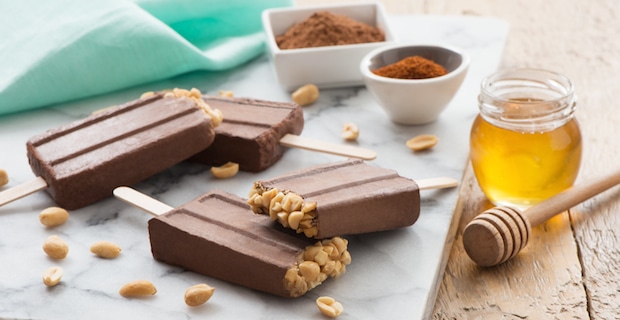 Frozen Dessert Recipe: Chocolate Chili Peanut Butter Pops 