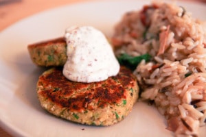 Cannellini Bean and Courgette Patties 