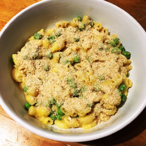 Dairy-Free Butternut Squash Mac and Peas 2