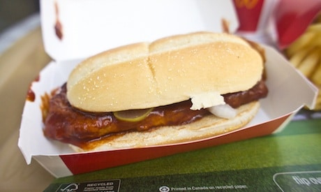 The 5 Gross Reasons McDonald's McRib Sandwich is Totally Inedible 