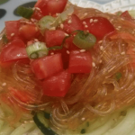Mung Bean Noodles Recipe with Cucumber, Tomato and Avocado Mung Bean Noodles Recipe with Cucumber, Tomato and Avocado