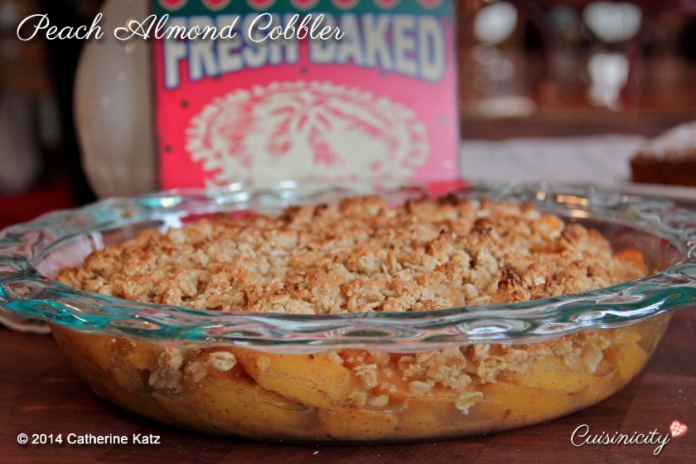 Peach Almond Cobbler 