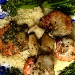 Guinness Bathed Cilantro Prawns Guinness Bathed Cilantro Prawns