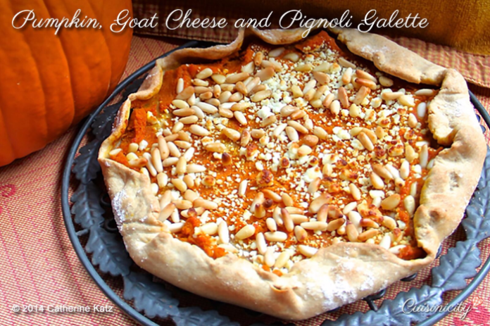 Rustic Pumpkin, Goat Cheese, and Pine Nut Tart 2