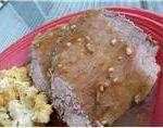 Beef Roast With Golden Mushroom Gravy Beef Roast With Golden Mushroom Gravy