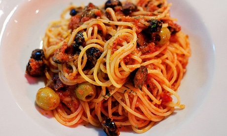 Homemade Puttanesca Spaghetti Recipe 