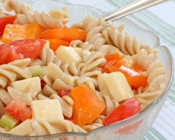 Colorful Pasta Salad Honey Mustard Pasta Salad