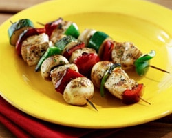 Chicken & Fruit Kebabs 