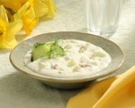 Chilled Cucumber Soup with Dill & Walnuts 