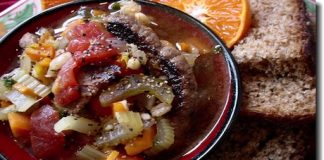 Vegetable Beef Soup Recipe with Squash, Kale and Quinoa 