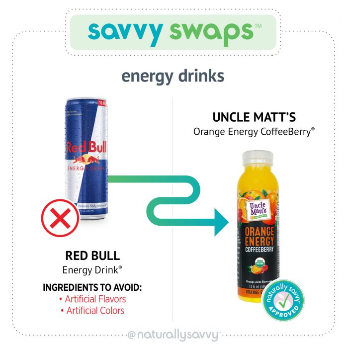 Savvy Swap Red Bull Energy Drink Uncle Matt's
