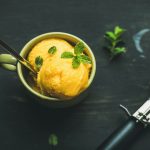 Paleo-Friendly 1 Minute Mango Sorbet Mango Sorbet