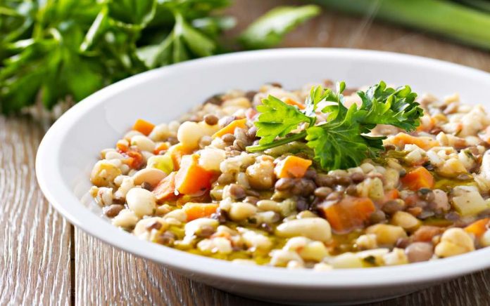 Wheatberry and Bean Stew